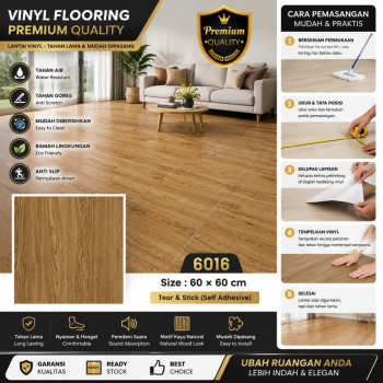 PVC Vynil Lantai 60*60cm (Keramik Granit) No.6016 /6m