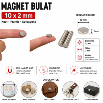 Magnet Neodymium - Coin D10mm*2mm