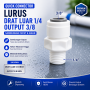 Quick Connector - Lurus - Drat Luar 1/4 - Output 3/8 