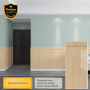 Wallpaper PVC Foam Ukuran 40*90cm (Kayu Kasau Kuning)
