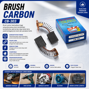 Carbon Brush - Sikat Karbon - Bostel