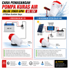 Pompa Kuras Air - Bilge 2000 GPH DC 12V/8A 100 Watt