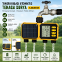 Solar water timer  -  four water valves 