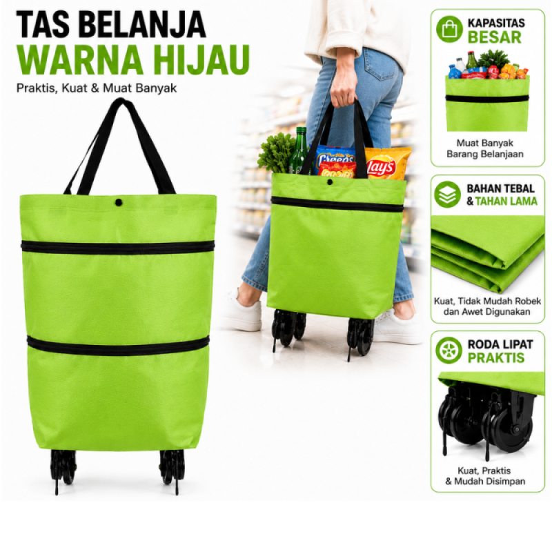 Tas Kantong Belanja - HIJAU
