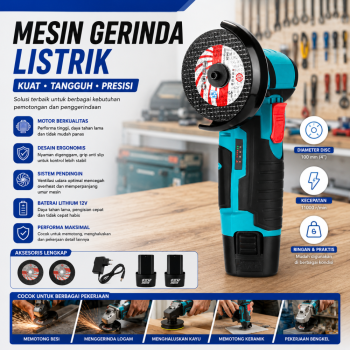 Mesin Grinda Mini - Baterai 12V