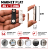 Magnet Neodymium - Nickel Badge 45*13mm