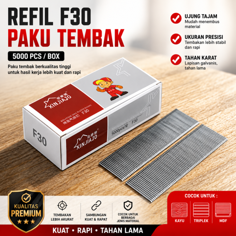 Refill Paku Staples F30 (5000/Kotak)