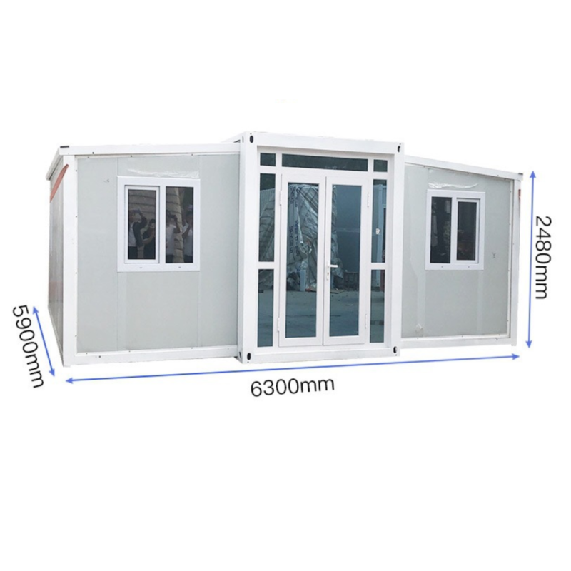 (FOB) Double wing Expandable container house - 20 feet :5900*6160*2480mm 