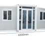 (FOB) Double wing Expandable container house - 20 feet :5900*6160*2480mm 