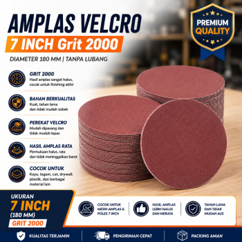 Amplas Velcro 7 Inch Grit 2000