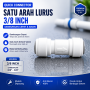Quick Connector - One Way / Satu Arah Lurus 3/8 