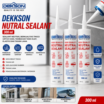 Lem Silicon Dekkson Netral Sealant 300 ml