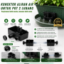 Konektor Aliran Udara Pot Taman Vertikal 2 Lubang
