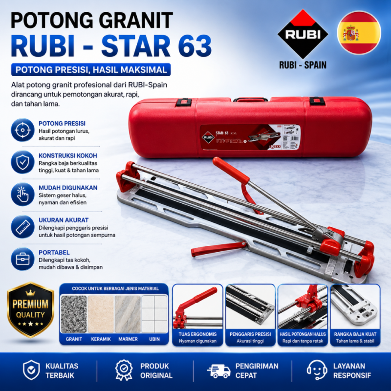 Mesin Pemotong Keramik/Granit RUBI STAR 63