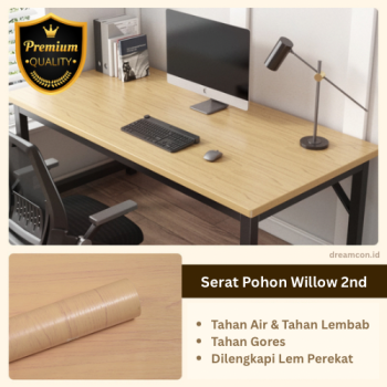 Kertas Sticker Furniture PVC - Serat Pohon Willow 2nd (1.2m*10m)
