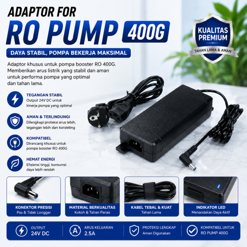 Adaptor untuk Pompa RO 400G