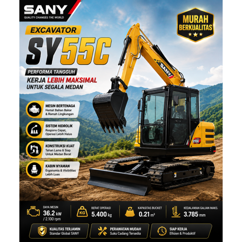 Excavator SANY - SY 55C