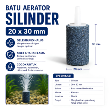 Aerator Silinder Batu 20*30mm