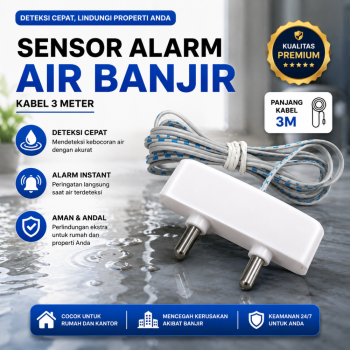 Sensor Alarm Air Banjir Kabel 3m