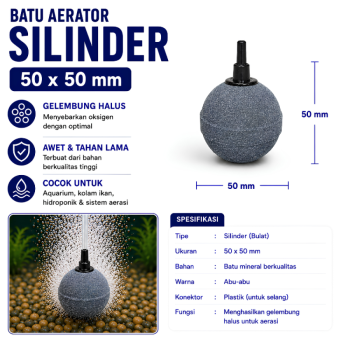 Batu Silinder Aerator 50*50mm
