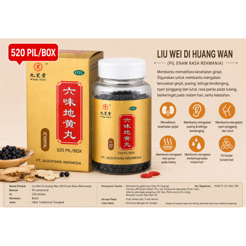 Chinese Herbal - Liu wei Di huang wan