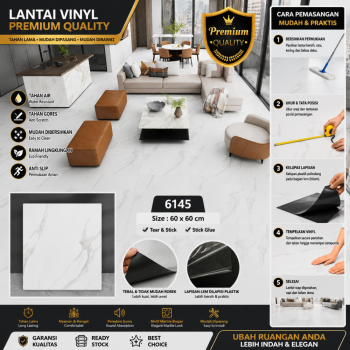 PVC Vynil Lantai 60*60cm (Keramik Granit) No.6145 /6m