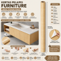 Kertas Sticker Furniture PVC - Serat Pohon Pinus (1.2m*10m)