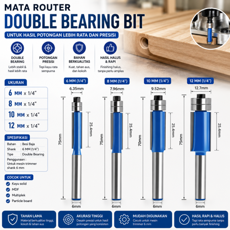 Mata Trimmer Double Bearing
