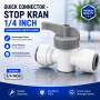Quick Connector - Stop Kran 1/4 (kran) 