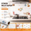 Stiker Meja Dapur 60cm*500cm - Tiga Kali Makan
