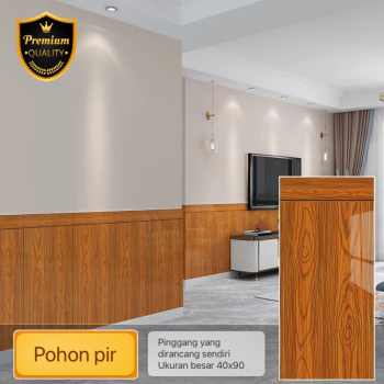 Wallpaper PVC Foam Ukuran 40*90cm (Pohon PIR)