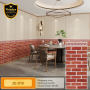 Wallpaper PVC Foam Ukuran 40*90cm (Bata Merah)