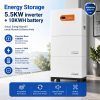 Penyimpanan Energi Inverter 5,5KW + Baterai 10KWH