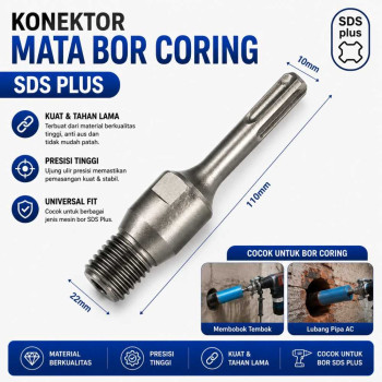 Konektor Mata Bor Beton 32mm & 63mm - Round