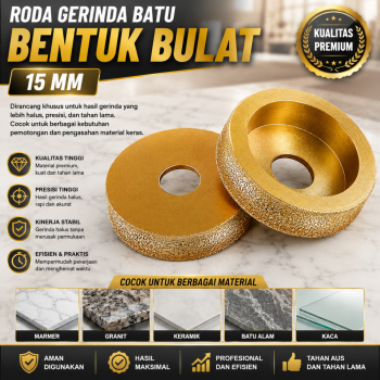 Batu gerinda bulat 15 mm