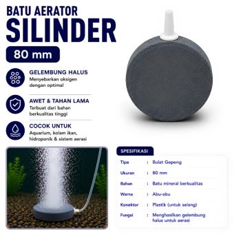 Batu Silinder Aerator 80*15*5mm