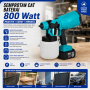 Spray Gun - Semprotan Cat Portabel DC Baterai 800W (Rechargeable)