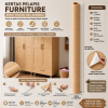 Kertas Sticker Furniture PVC - Serat Pohon Oak Amerika (1.2m*10m)