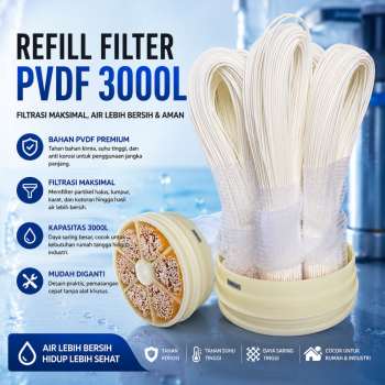 Filter Isi Ulang PVDF 3000L