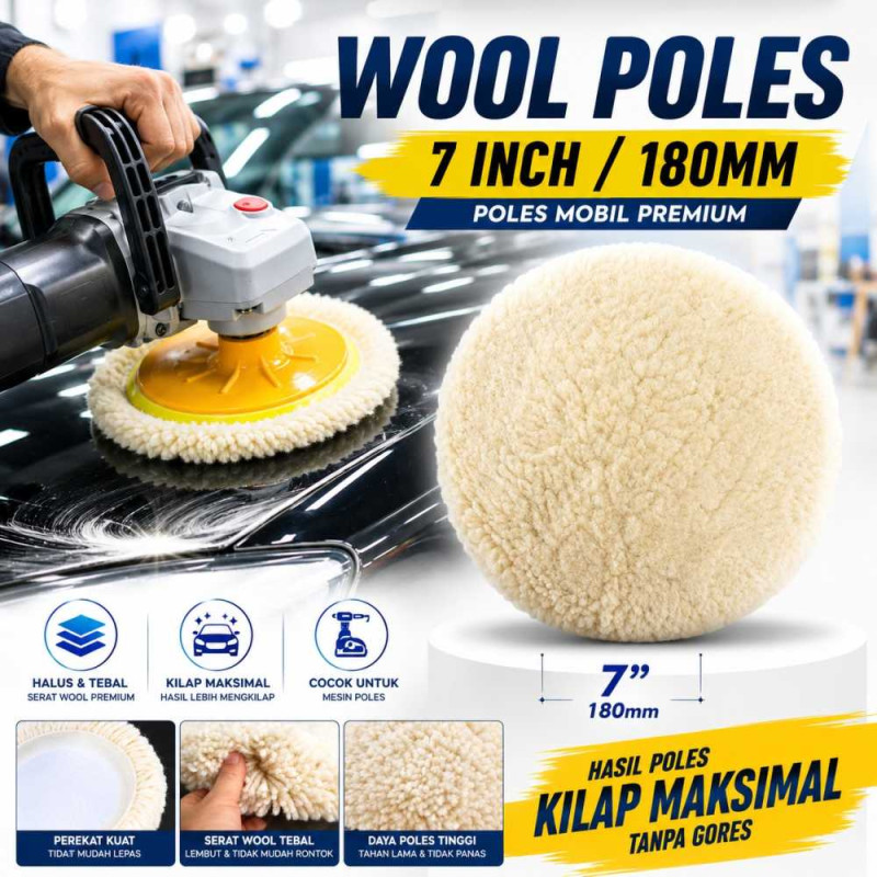 Busa Poles Tipe Wol/Bulu Domba - 7\