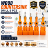 Mata Bor Kayu - Wood Countersink Drill 5 Pcs