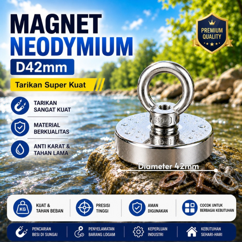 Magnet Neodymium - Diameter 42mm