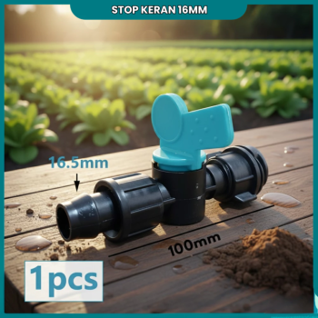 Keran - Stop Kran Selang Irigasi Tetes PE 1/2 inch