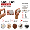 Magnet Neodymium - Coin D30mm*3mm